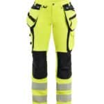 Blåkläder 7197 naisten highvis riipputaskuhousut 4-way stretch