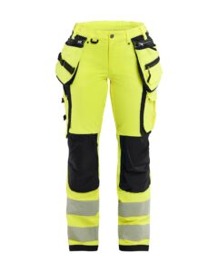 Blåkläder 7197 naisten highvis riipputaskuhousut 4-way stretch