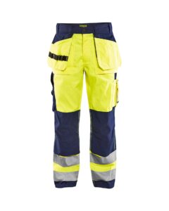 Blåkläder 1533 highvis riipputaskuhousut