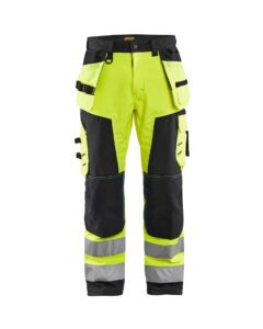 Blåkläder 1567 highvis softshell-riipputaskuhousut
