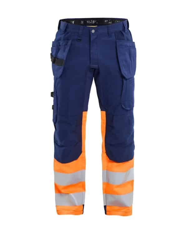 Blåkläder 15581811 highvis riipputaskuhousut stretch