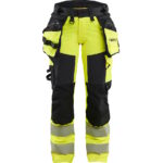 Blåkläder 7022 naisten highvis riipputaskuhousut 4-way stretch