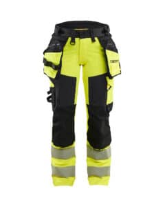 Blåkläder 7022 naisten highvis riipputaskuhousut 4-way stretch