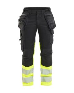 Blåkläder 7030 naisten highvis riipputaskuhousut stretch