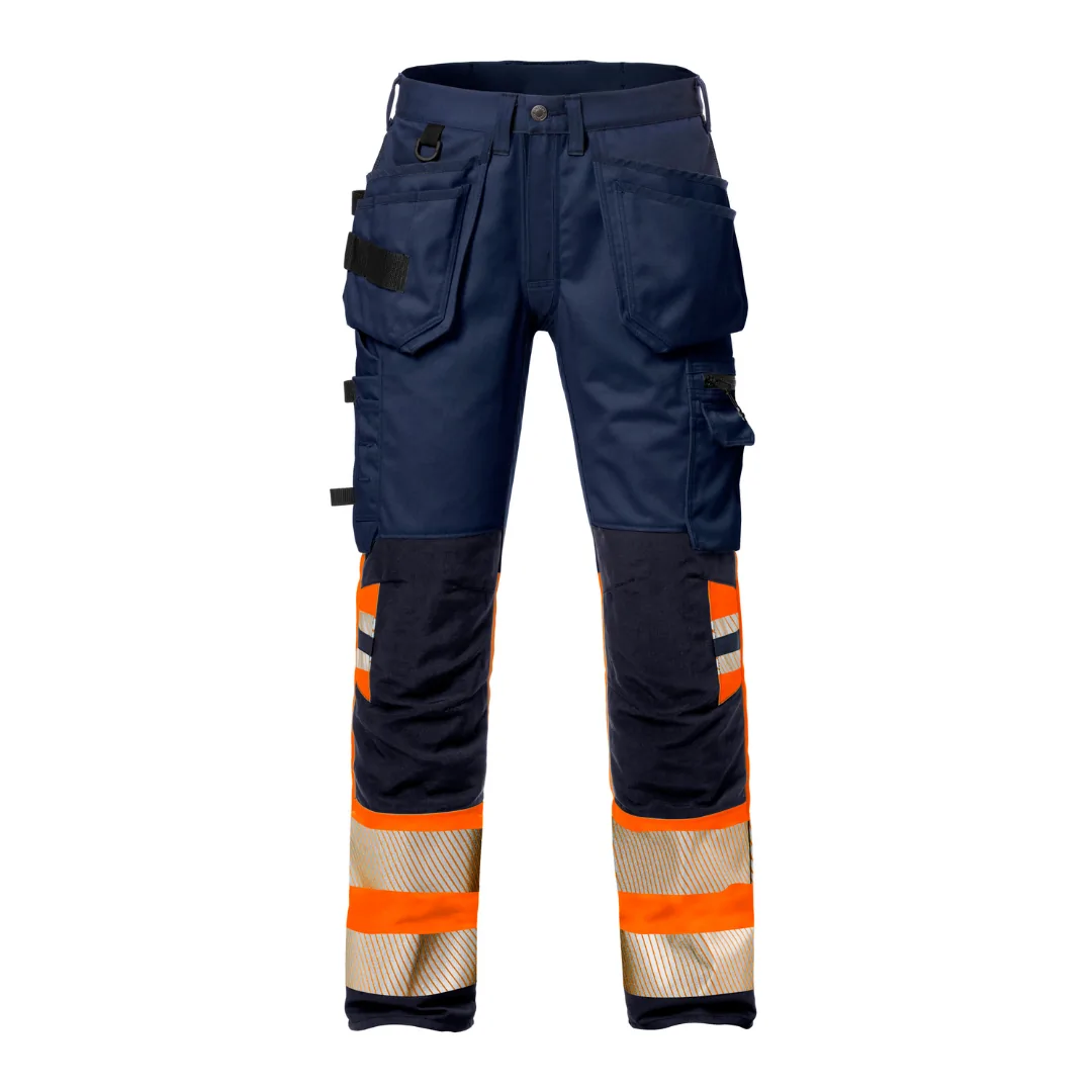 Fristads 127732 riipputaskuhousut oranssi