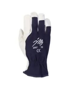 JM 2007 pukinnahkainen asentajankäsine, puuvilla selkämys