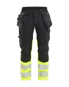 Blåkläder 7030 naisten highvis riipputaskuhousut stretch